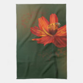 Flower with bee geschirrtuch (Vertikal)