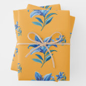 Flower Wrapping Paper Geschenkpapier Set (Beispiel)