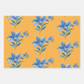 Flower Wrapping Paper Geschenkpapier Set (Vorderseite)