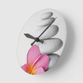 Flower Zen Runde Wanduhr (Winkel)