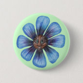 Flowerdragon Knopf Button (Vorderseite)