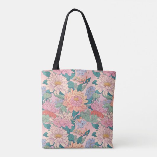 flowered cloth bag tasche (Rückseite)