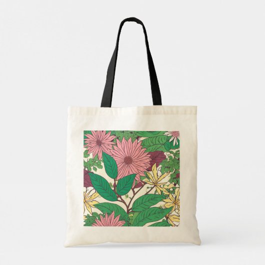 flowered cloth bag tragetasche (Rückseite)