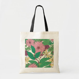 flowered cloth bag tragetasche