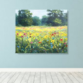 Flowered field leinwanddruck (Insitu (Holzboden))