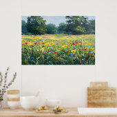 Flowered field poster (Küche)