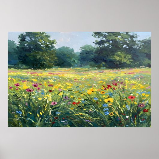 Flowered field poster (Vorne)