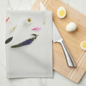  Flowered Kitchen Towel Geschirrtuch (Viertel Falte)