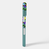 Flowered on blue personalized Case-Mate iPhone hülle (Rückseite / Rechts)
