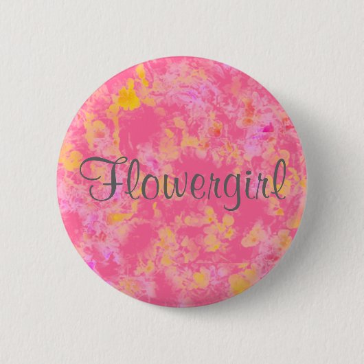 Flowergirl Knopf Button (Vorderseite)
