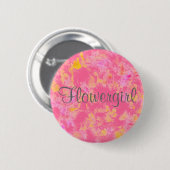Flowergirl Knopf Button (Vorne & Hinten)