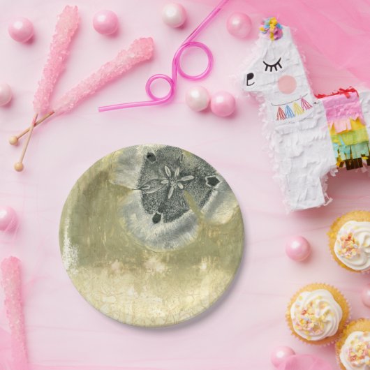 Flowerhead abstrakt mit glasig-glänzender pappteller (Party)