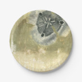 Flowerhead abstrakt mit glasig-glänzender pappteller (Vorderseite)