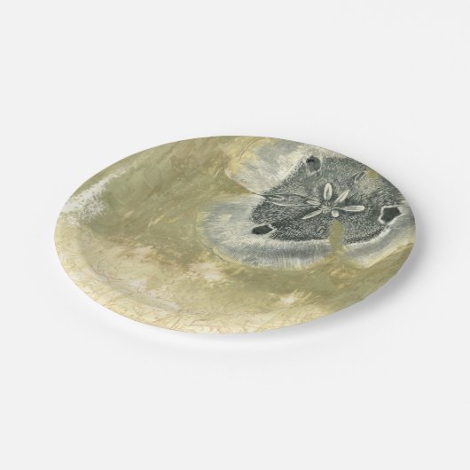 Flowerhead abstrakt mit glasig-glänzender pappteller (Schrägansicht)