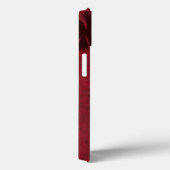 Flowerhead Silhouettes on Crimson Background Case-Mate iPhone Hülle (Rückseite / Rechts)