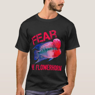 Flowerhorn Fisch Cichlide Aquarium Lustiger Monste T-Shirt