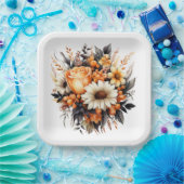 Flowering Bouquet Pappteller (Party)