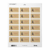 Flowering Cactus Address Label Adressaufkleber (Vorne)