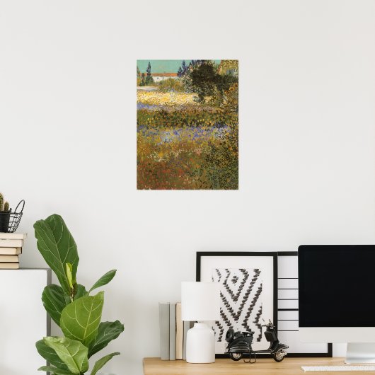 Flowering Garden by Vincent van Gogh Poster (Heimbüro)