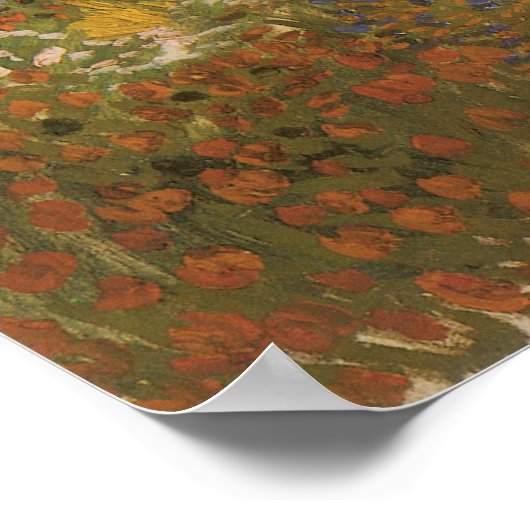 Flowering Garden by Vincent van Gogh Poster (Ecke)