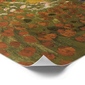 Flowering Garden by Vincent van Gogh Poster (Ecke)