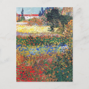 FLowering Garden, Vincent Van Gogh Postkarte