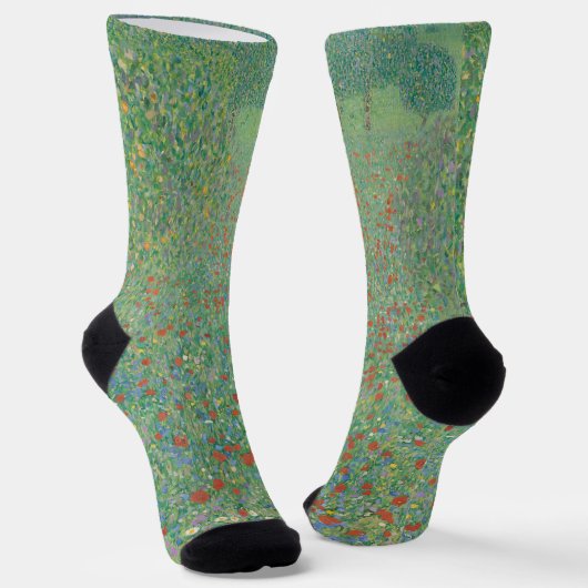 Flowering Poppies - Gustav Klimt Socken (Gewinkelt)