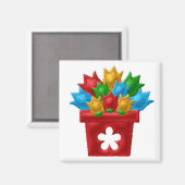 FLOWERPOT Lockermagnete, Kühlschrank Magnet (Vorderseite/Rückseite)