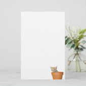 Flowerpotkätzchen Briefpapier (Stehend Vorderseite)
