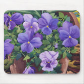 Flowerpots mit Stiefmütterchen 2007 Mousepad (Vorne)