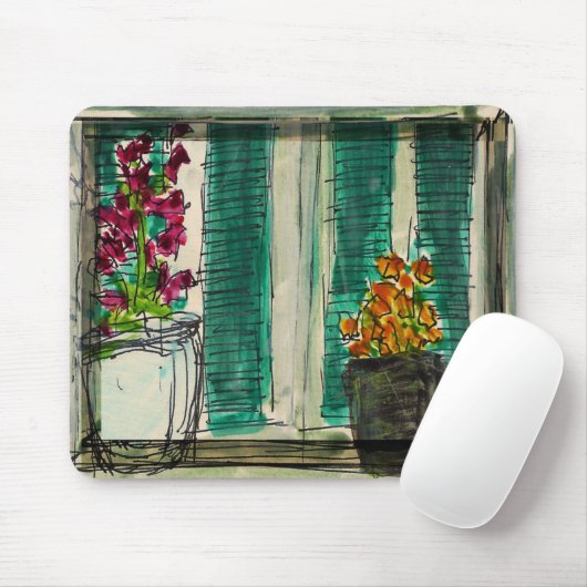 Flowerpots Mousepad (Mit Mouse)