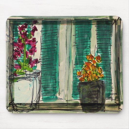 Flowerpots Mousepad (Vorne)