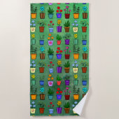 Flowerpots strandtuch (Vorderseite)