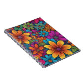 "Flowerpower" Art Spiral Notebook Notizblock (Rechte Seite)