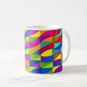 Flowerpower confused pattern coffee mug kaffeetasse (VorderseiteRechts)