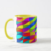 Flowerpower confused pattern coffee mug tasse (Links)