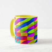 Flowerpower confused pattern coffee mug tasse (Vorderseite Links)