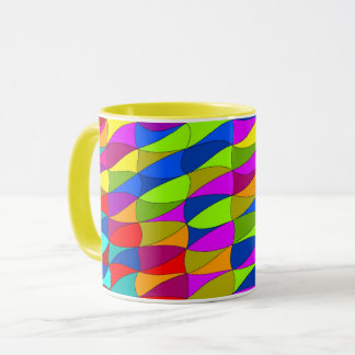 Flowerpower confused pattern coffee mug tasse