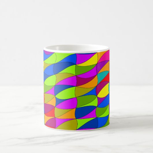 Flowerpower confused pattern coffee mug verwandlungstasse (Mittel)