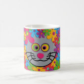FlowerPower-Katze Kaffeetasse (Mittel)