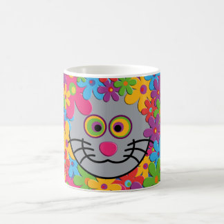 FlowerPower-Katze Kaffeetasse