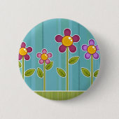 flowerpower Knopf Button (Vorderseite)