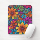 "Flowerpower"-Mausepad mit Kunstmotiv Mousepad (Mit Mouse)