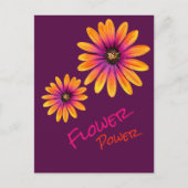 FlowerPower-Postkarte lila Postkarte (Vorderseite)