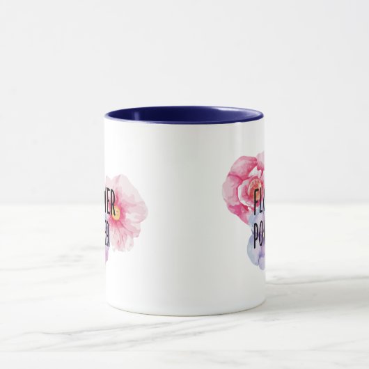 Flowerpower – Tasse mit Blumenvibes (Zentrum)