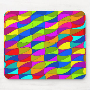 Flowerpower verwirrtes geometrisches Muster Mousepad