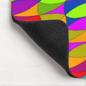 Flowerpower verwirrtes Muster Mousepad (Ecke)