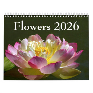 Flowers 2026 Calendar Kalender