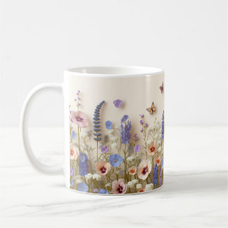 Flowers and Butterflies, Cottagecore Style Kaffeetasse