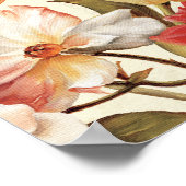 Flowers and Butterflies Poster (Ecke)